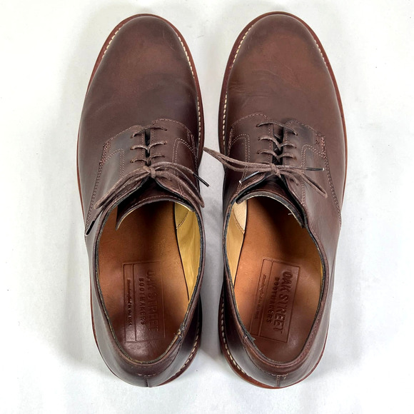 Classic Brown Leather Derby Shoes - Picture 8 of 11